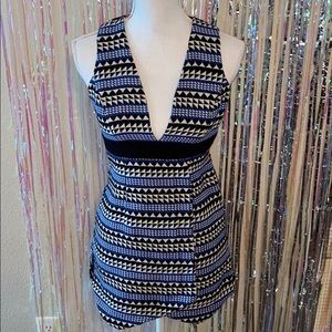 NWT BCBG Tribal Print Knit Envelope Skirt Dress